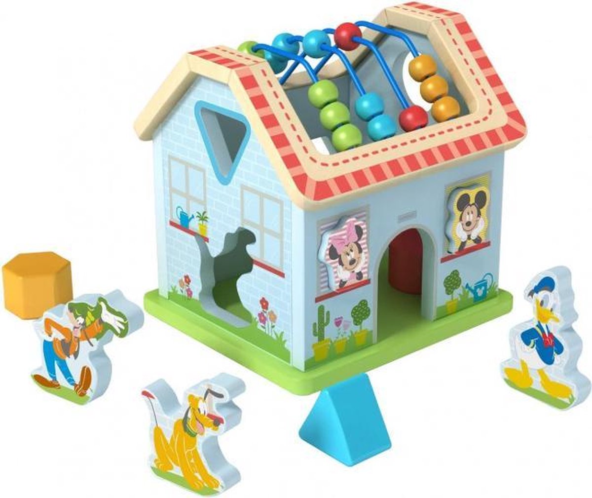 activiteitenhuisje Mickey Mouse junior 21,2 cm hout blauw