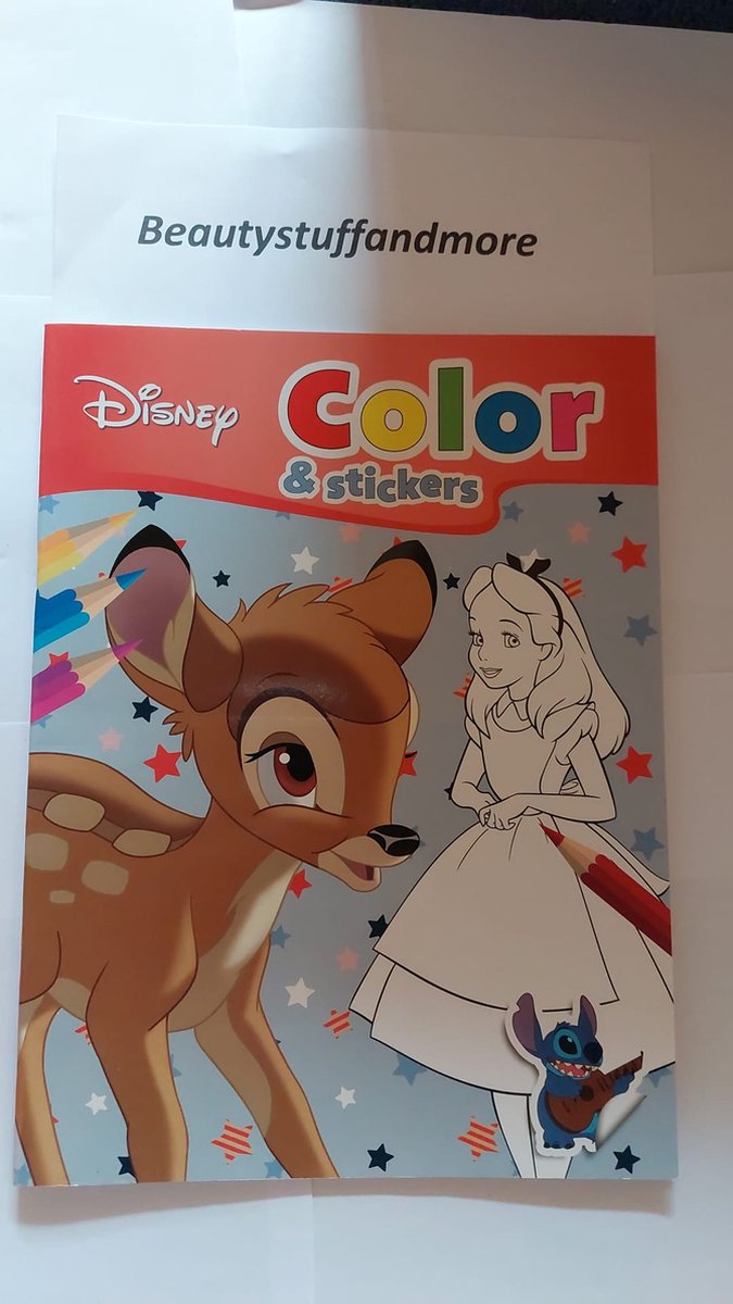 bambi- kleur en stickerboek