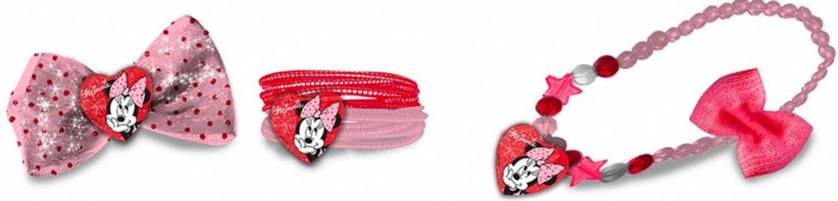 haaraccessoires Minnie Mouse meisjes roze 14-delig