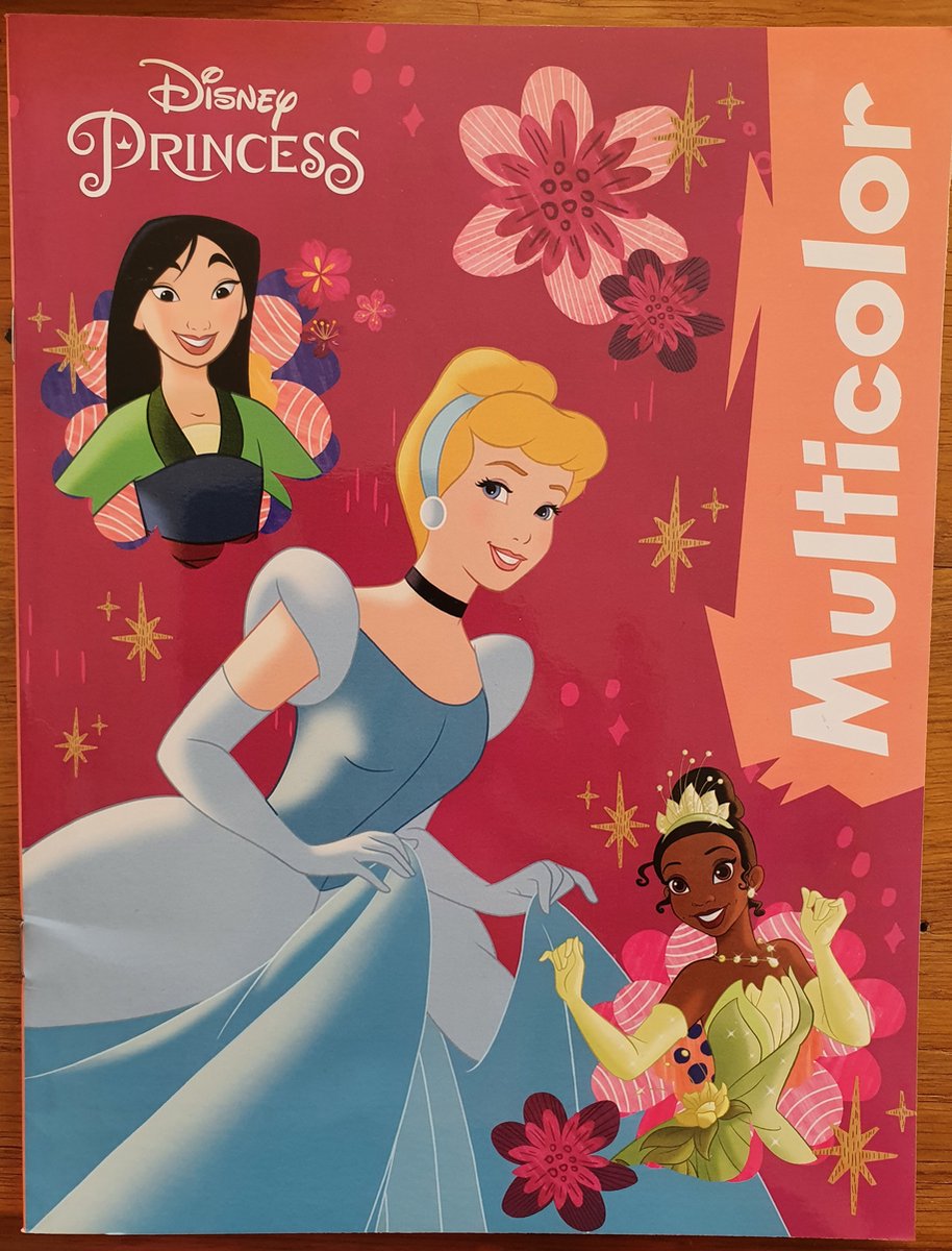 kleurboek Multicolor Princess 210 x 297 mm 32 kleurplaten