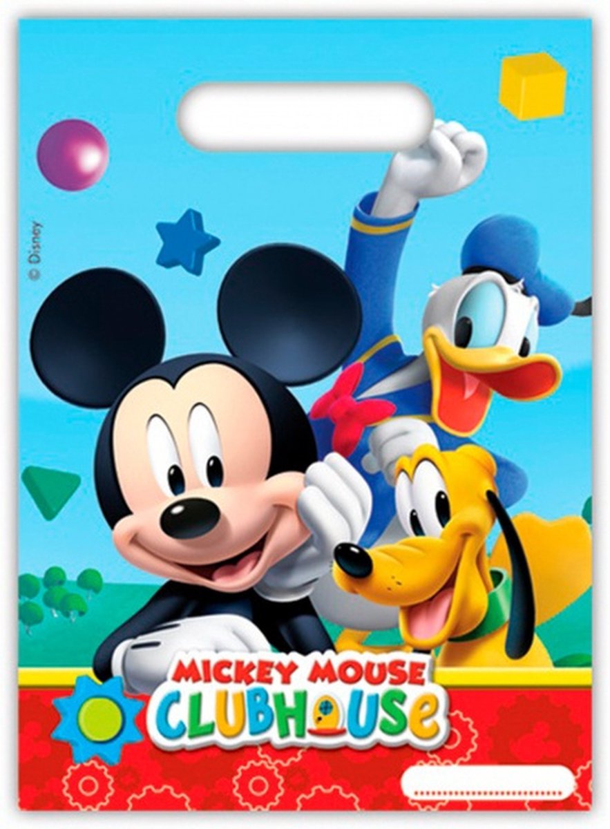 uitdeelzakjes Mickey Mouse junior 6 stuks one-size