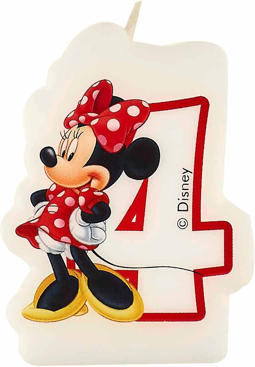 Minnies café™ kaars 4 jaar -  