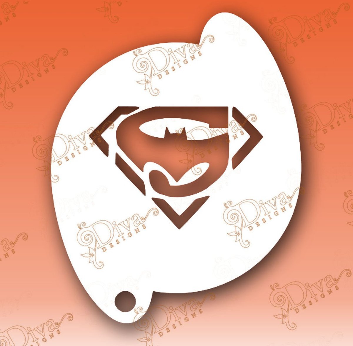 Bat Super logo Small - Schmink Sjabloon