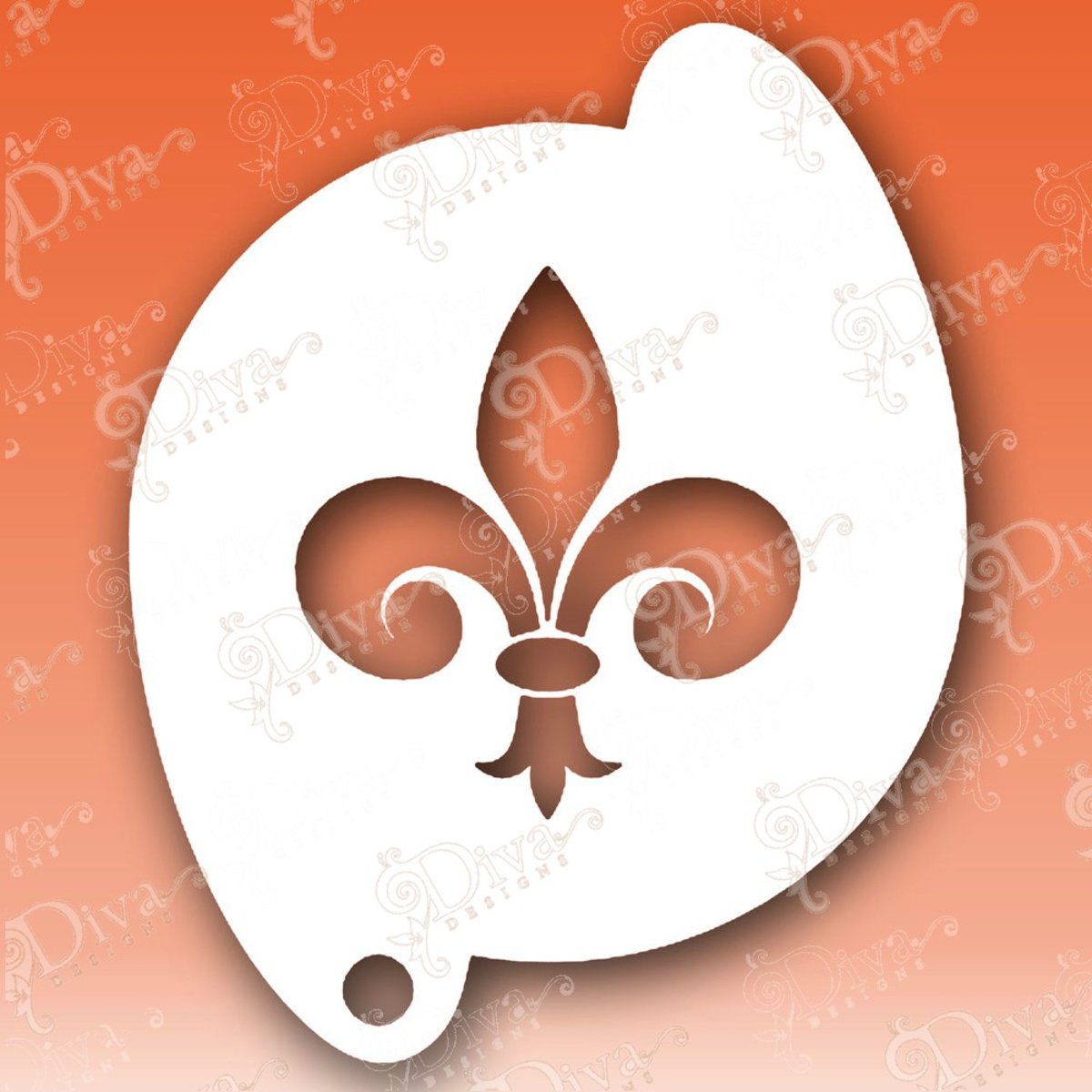 Fleur de lis Classic Small - Schminksjabloon