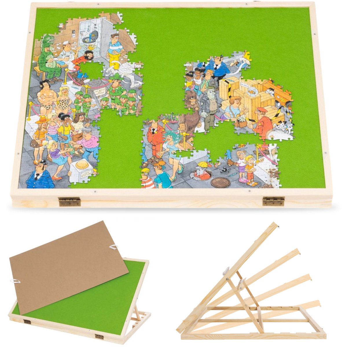 Opklapbare Puzzeltafel - Voor 1000 stukjes - Puzzelplaat - Puzzel - Bord - Plank - Map - Mat - Koffer -  