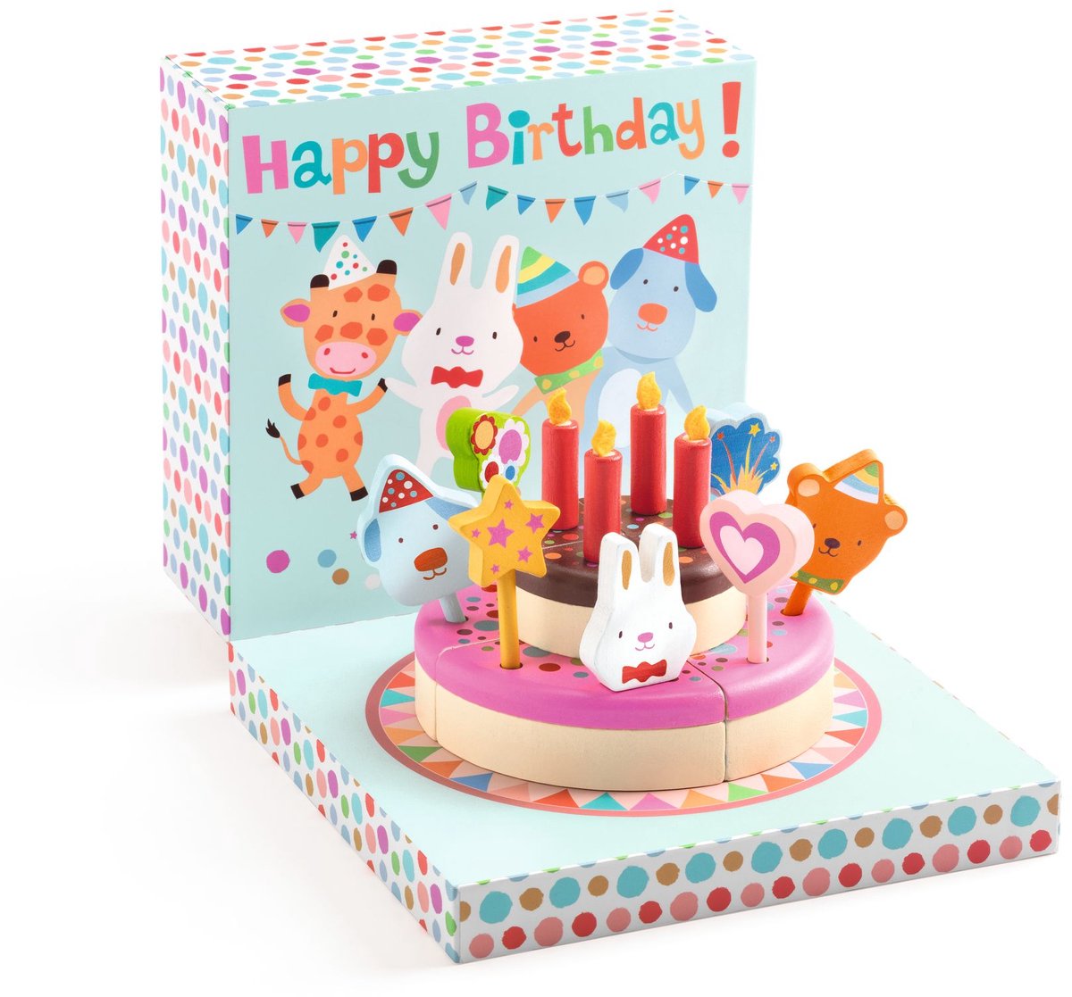   houten speelgoed Happy Birthday - FSC 100% duurzaam.