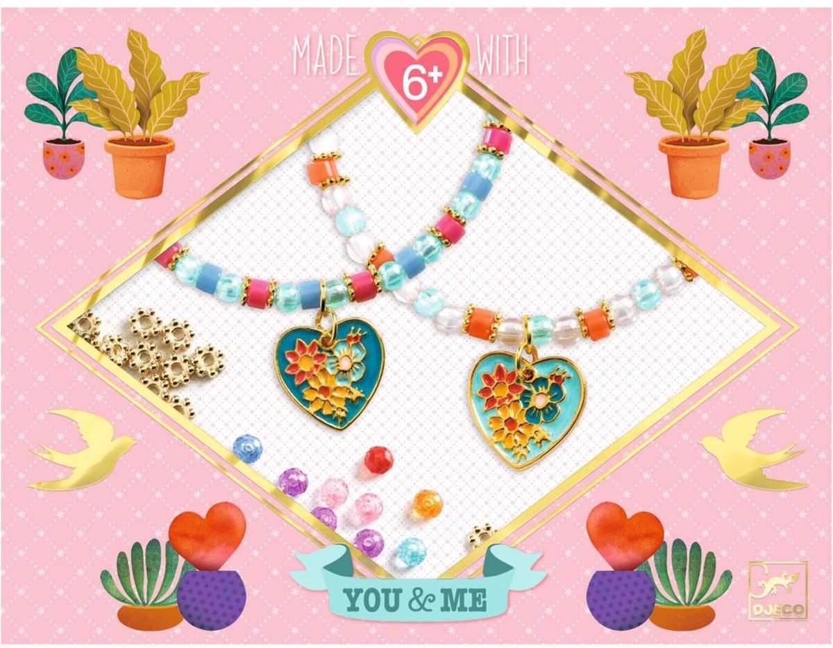 Djeco kralen & sieraden Heart Threading - creatieve armbanden set.