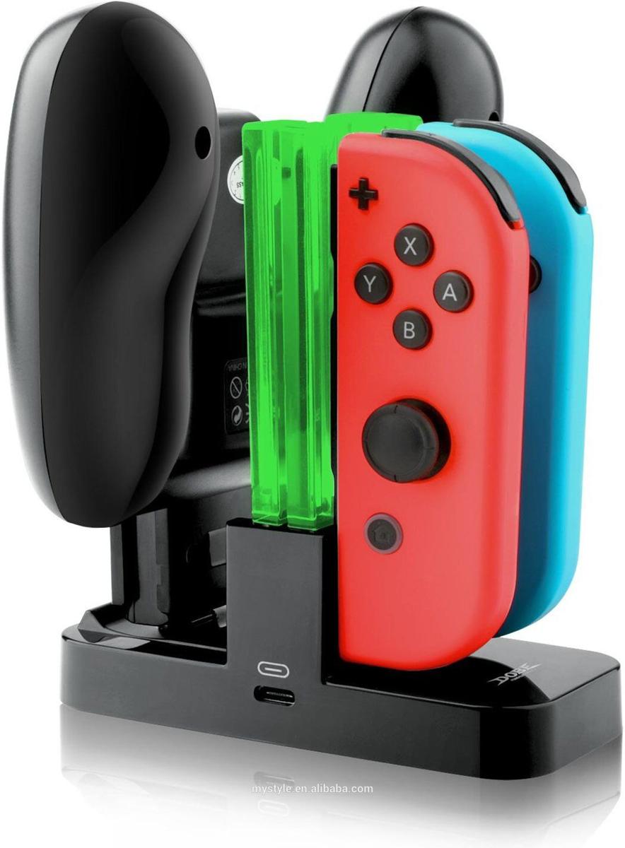 Dobe Charging dock - Oplaadstation - Quad Charging dock voor Joy-cons - double pro controller - Nintendo controller oplader