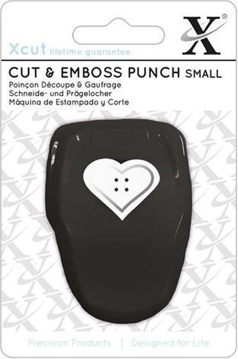 Snij & Emboss Punch - Klein  - Hart Button