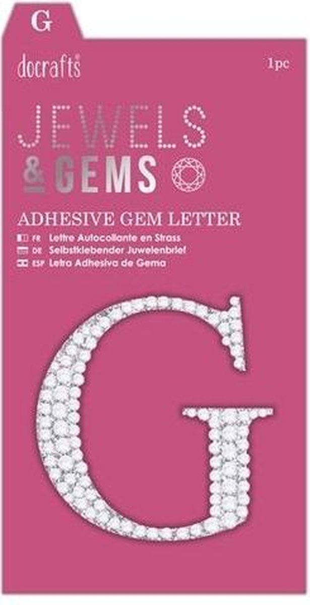 Zelfklevend Edelletter - G - Jewels & Gems