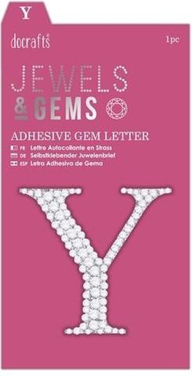 Zelfklevend Edelletter - Y - Jewels & Gems