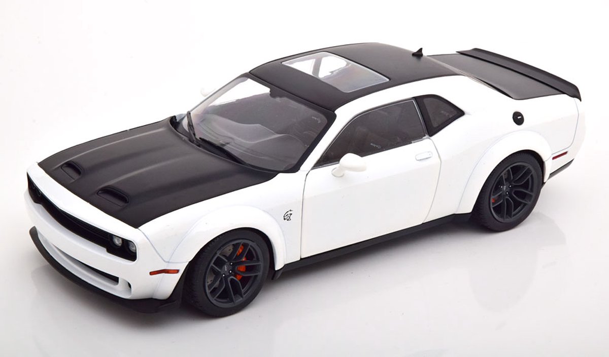 Dodge Challenger SRT Hellcat Redeye 2020 Wit / Matzwart 1-18 Solido