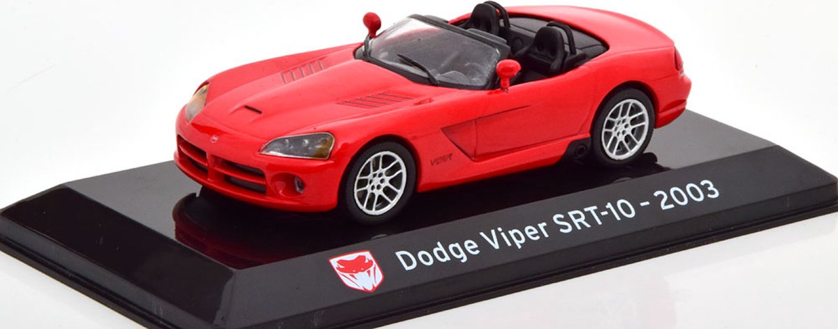 Dodge Viper SRT-10 Cabriolet 2003 Rood 1-43 Altaya Supercars Collection