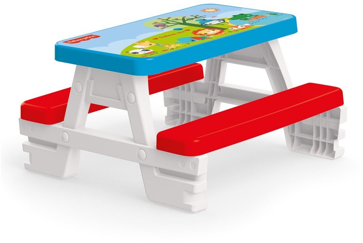   Fisher Price Picknicktafel Rood/Wit/Blauw
