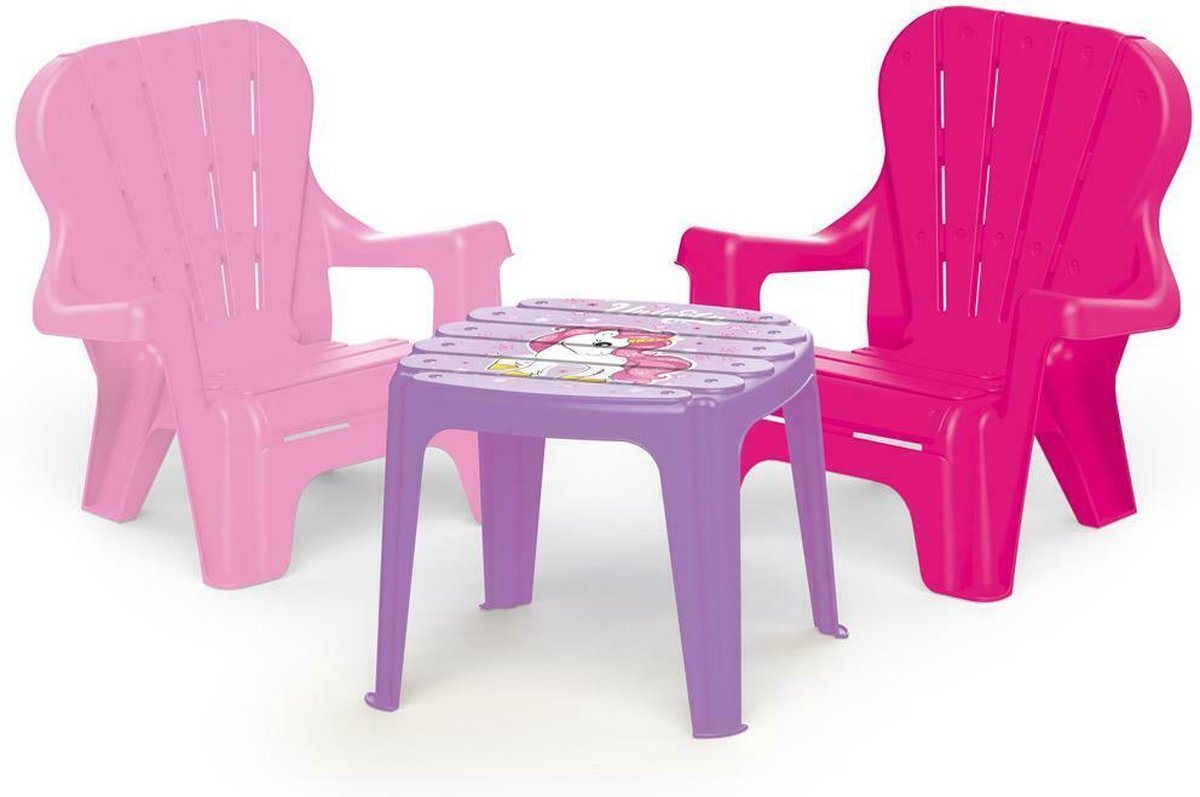 Dolu Unicorn Roze Tafel met Stoeltjes 2503