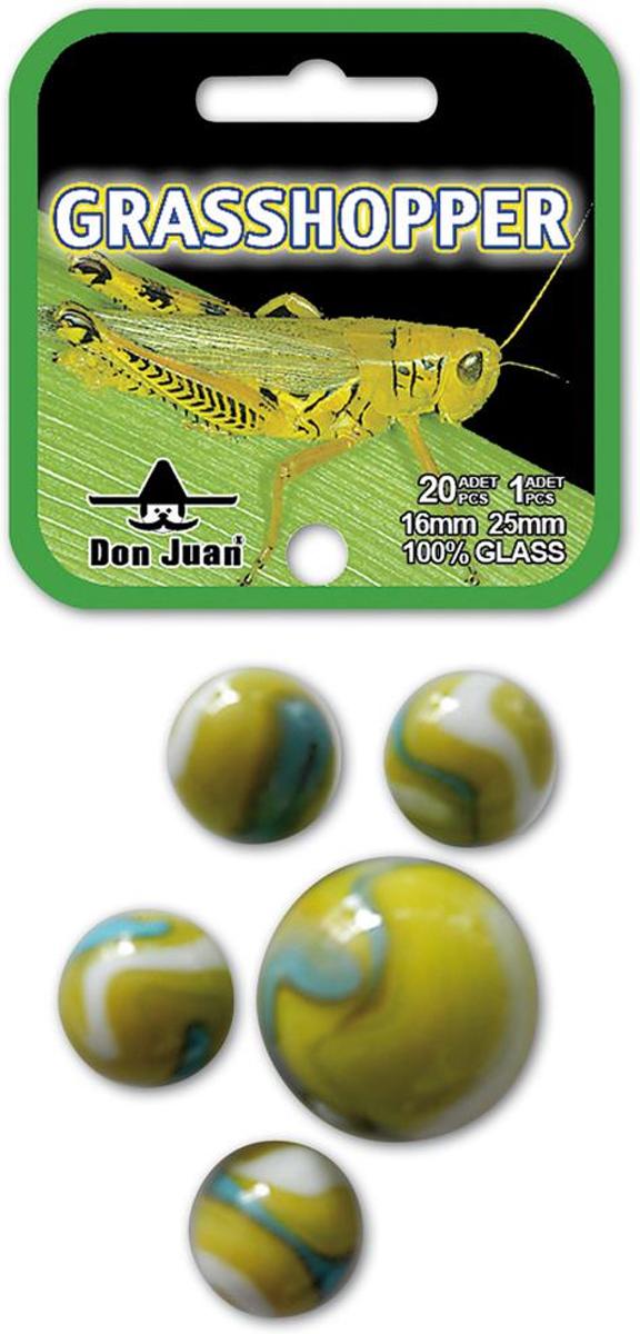 Don Juan knikkers Grasshopper 20x 16mm + 1x 25mm