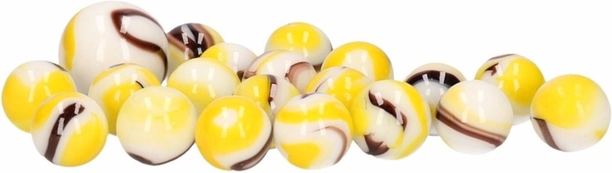 Glazen knikkers 21x Piraten Kapitein Morgan - buitenspeelgoed - knikkeren