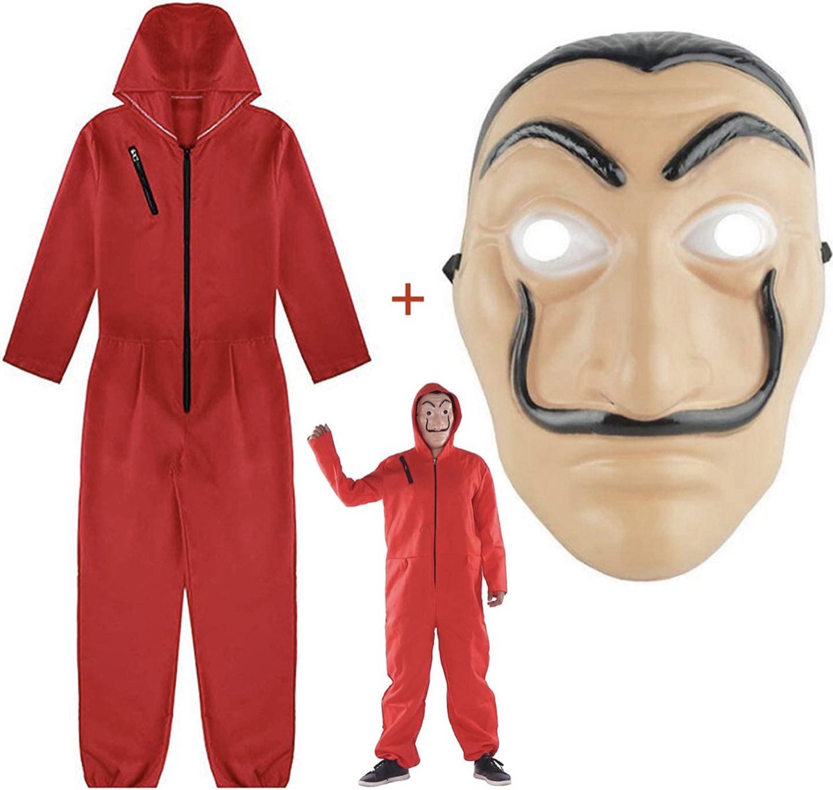 La Casa de Papel kostuum overall voor volwassenen&kinderen La Casa de Papel kostuum Unisex met Masker Halloween Cosplay Party Maskerade Kleding