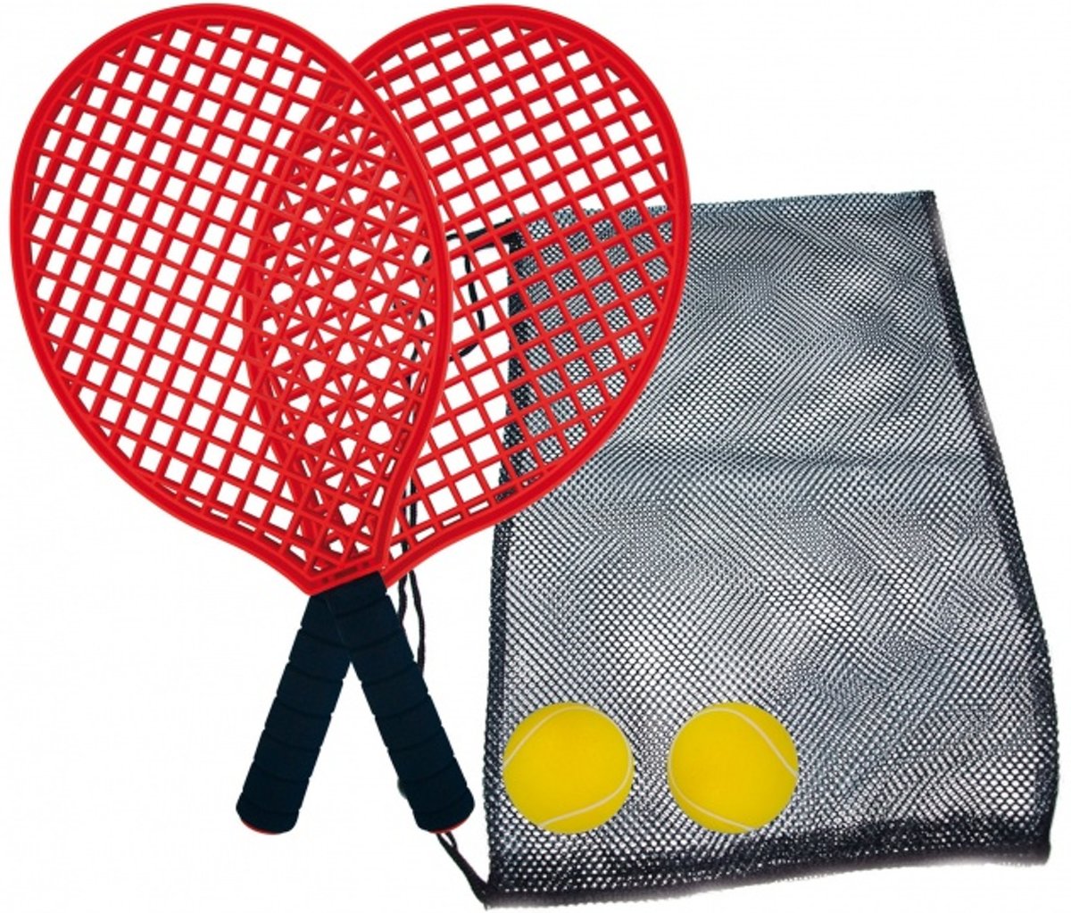 tennisset 39,5 cm rood 5-delig