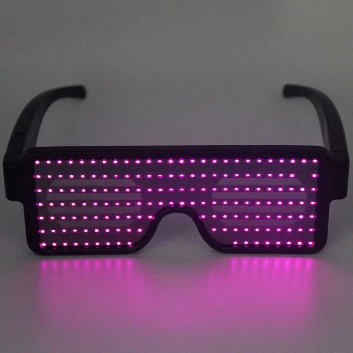   PRO LED Partybril – Roze - Oplaadbaar - Draadloze, Feestbril - Techno Party Glasses - Men & Women - Lichtgevende Bril - Bril met LED verlichting - Bril met Licht - Perfect voor Feesten & Bruiloften & Koningsdag