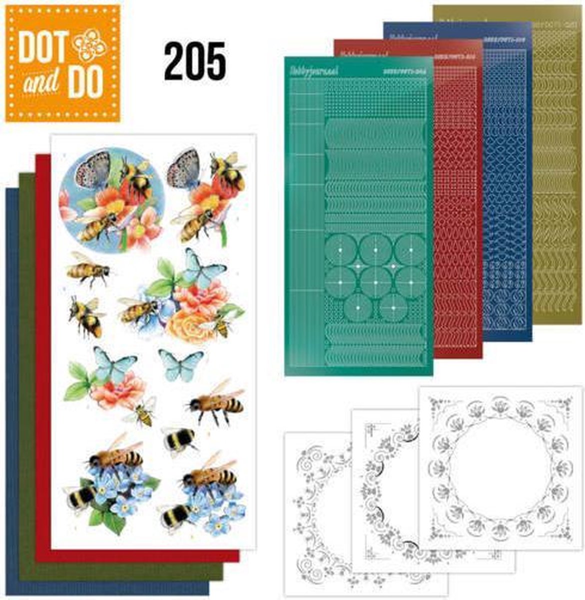 Dot and Do 205 -  Jeanines Art - Humming Bees