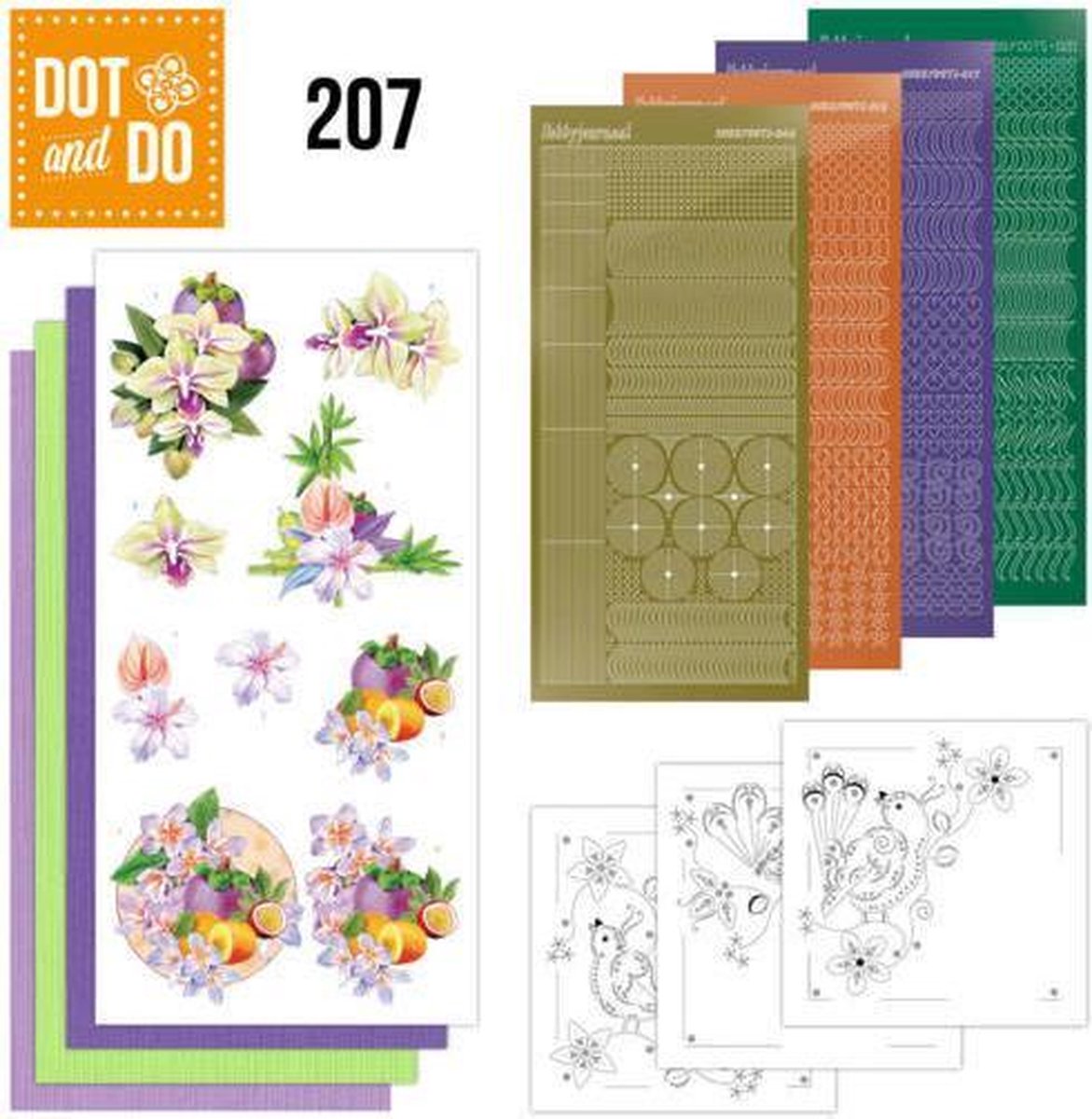 Dot and Do 207 - Jeanines Art - Exotic Flowers