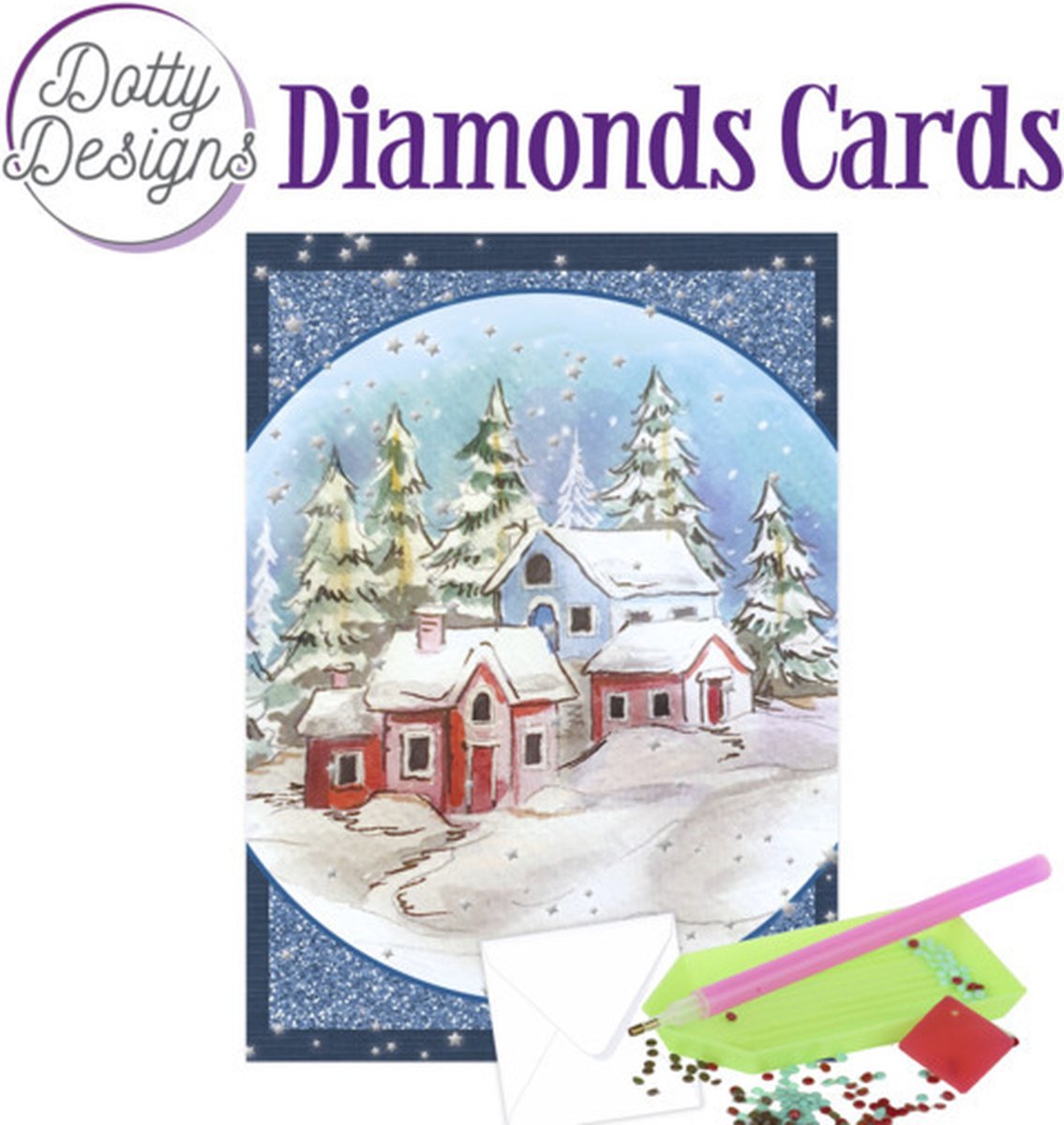 DDDC1060 Dotty Designs Diamond Cards - Snow Landscape