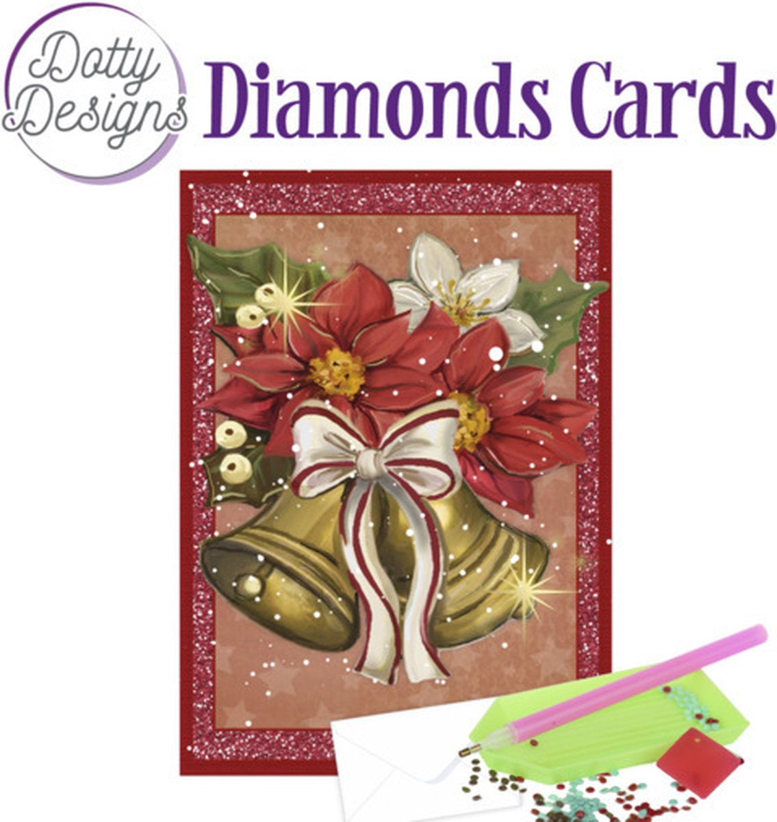 DDDC1072 Dotty Designs Diamond Cards - Christmas Bells