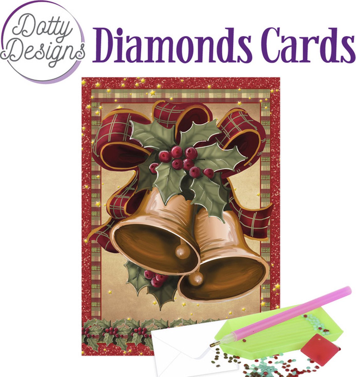 Dotty Designs Diamond Cards - Christmas Bells