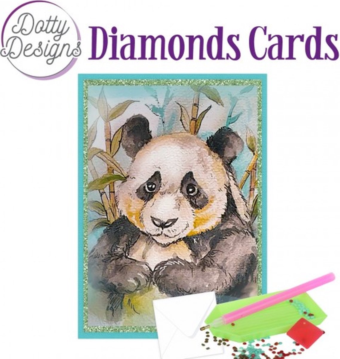 Dotty Designs Diamond Cards - Panda Bear