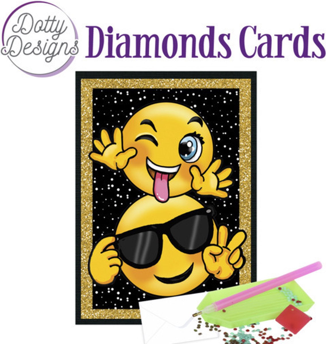 Dotty Designs Diamond Cards - Sunny Smile