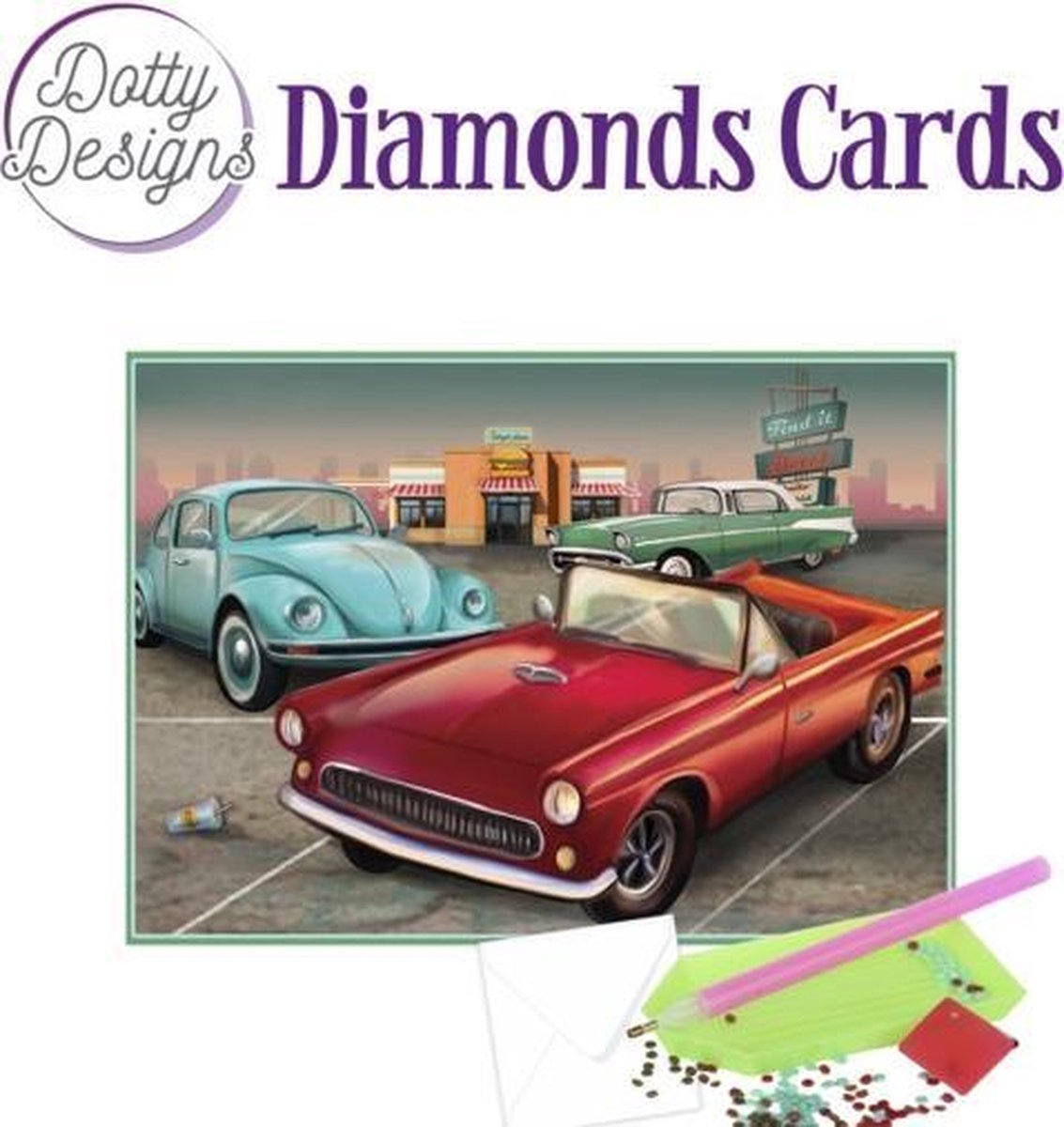   Diamond Cards - Vintage Cars DDDC1028