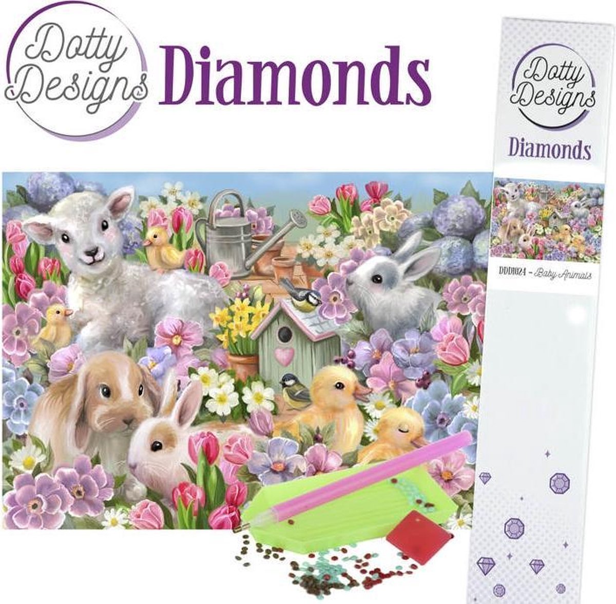 Dotty Designs Diamond Painting Baby Animals