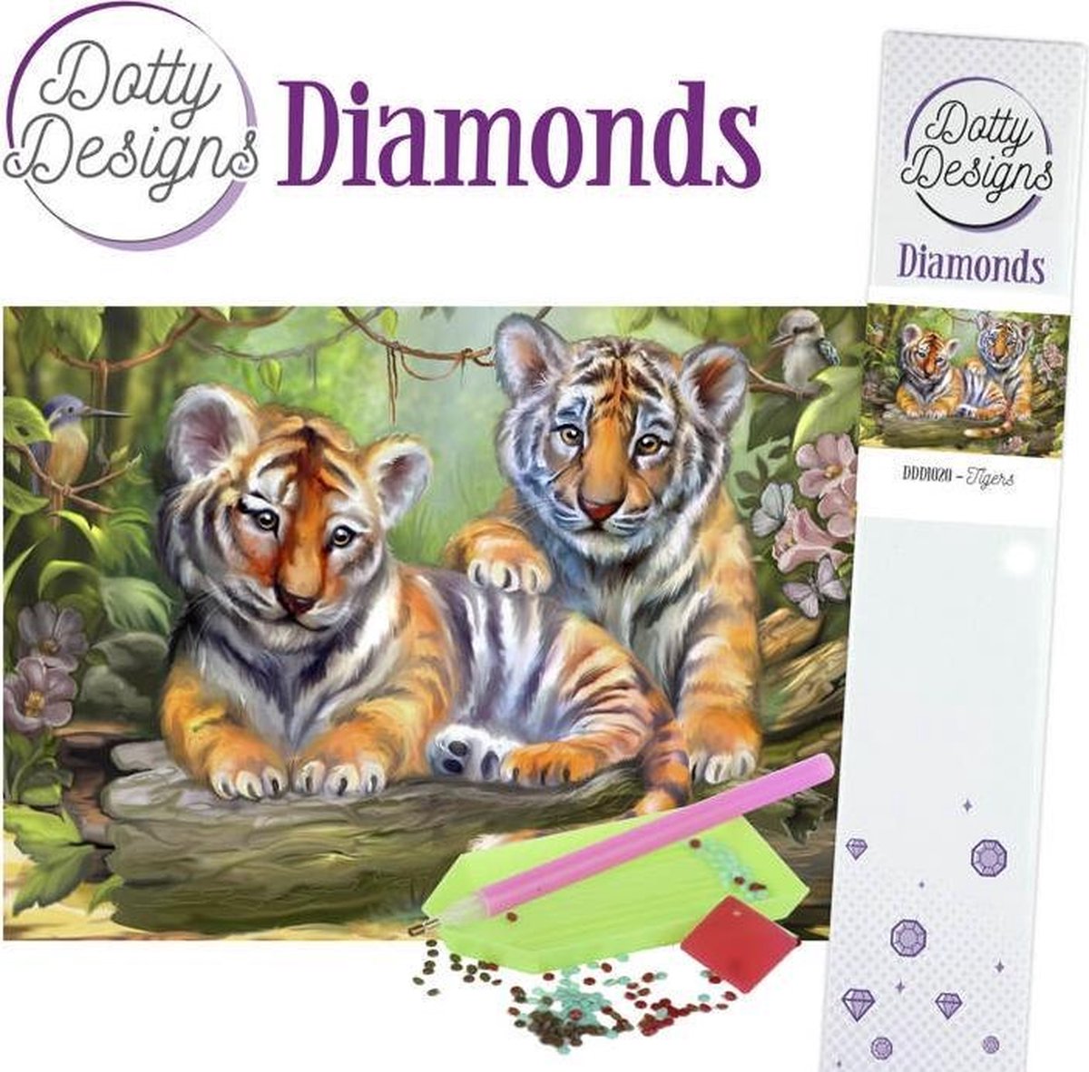 Dotty Designs Diamond Painting Tigers