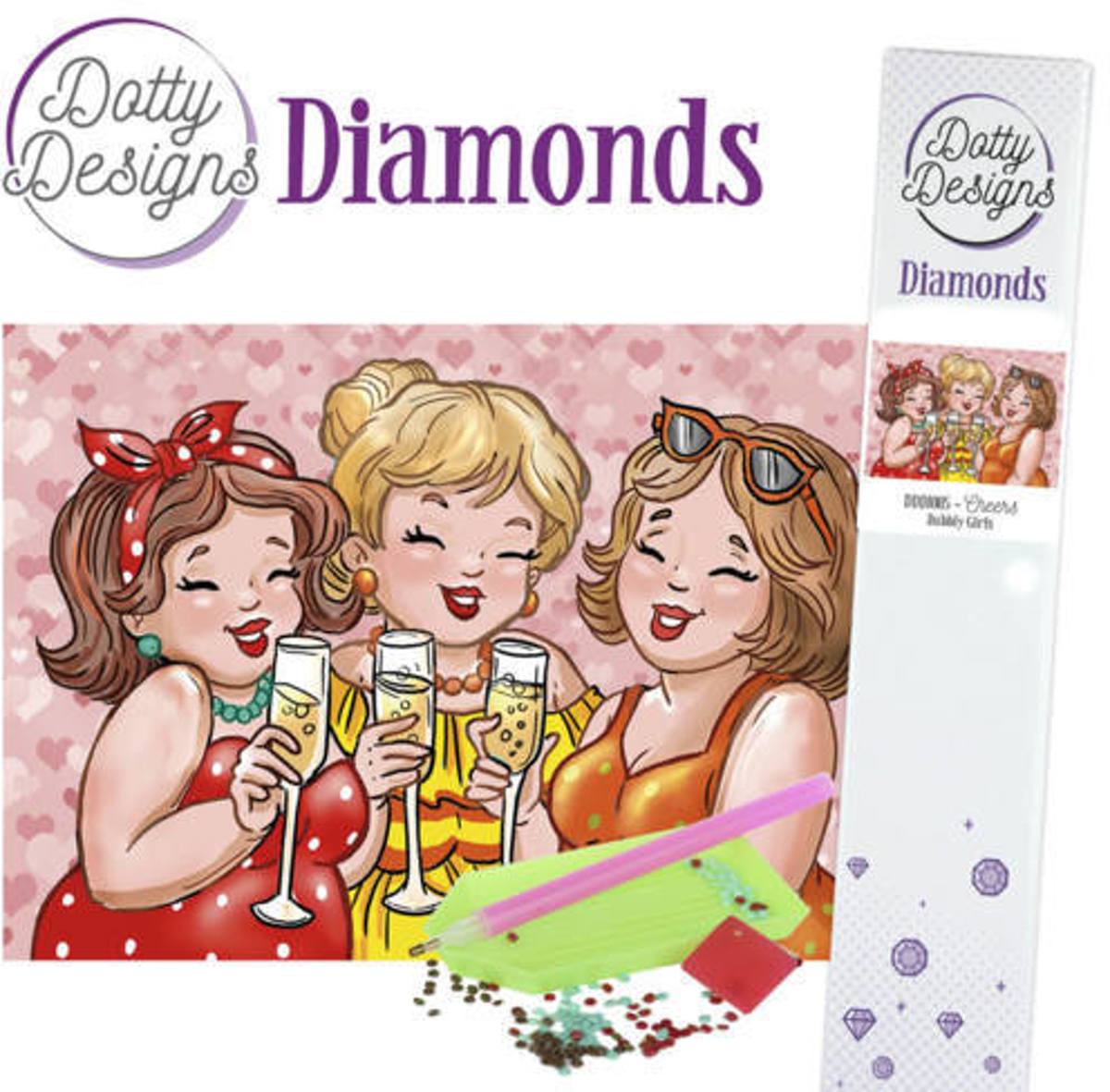 Dotty Designs Diamonds - Bubbly Girls - Cheers