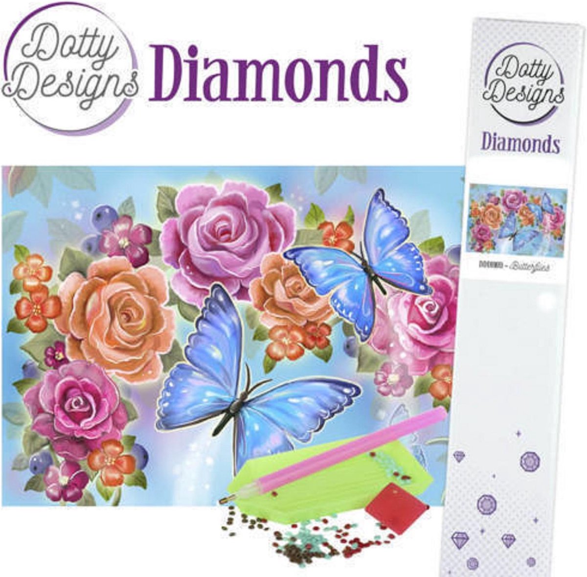 Dotty Designs Diamonds Butterflies