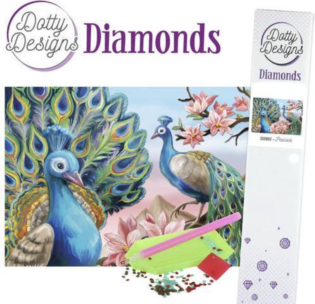 Dotty Designs Diamonds Peacock