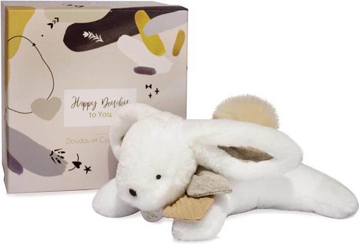 DouDou et Compagnie - Happy Glossy knuffel konijn - DC3738