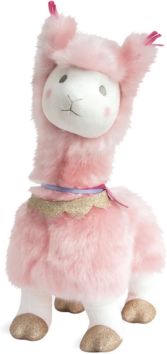 Roze Lama, Lama knuffel 50 cm, grote lama knuffel.