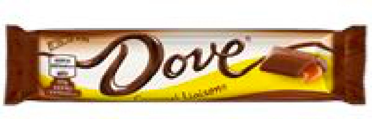 Dove caramel reep chocolade 24 x 50 gram