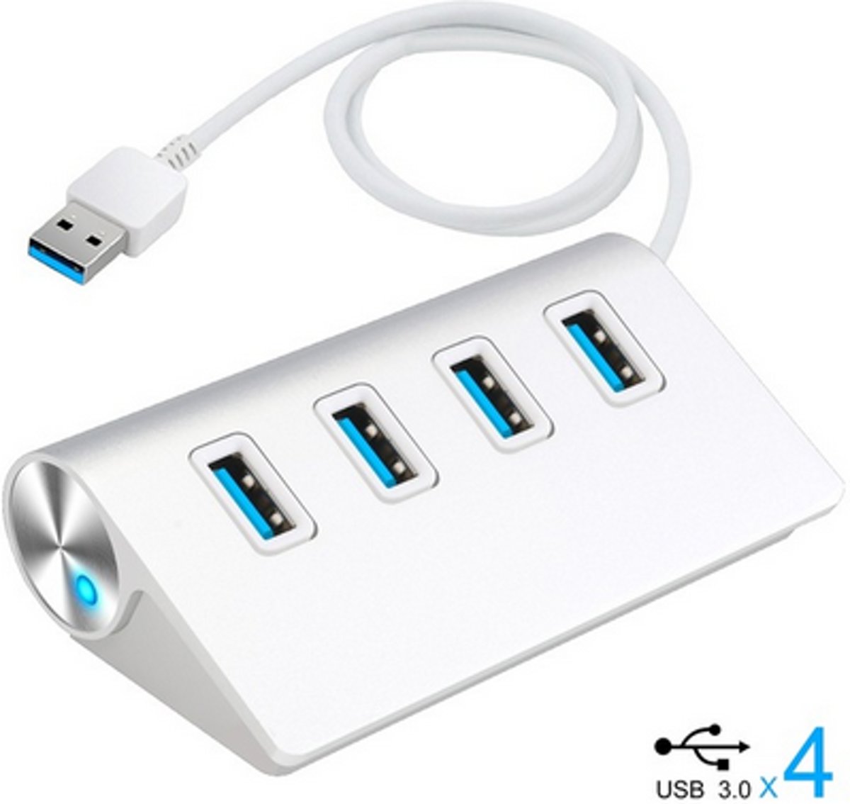 DrPhone - Aluminium Casing USB Hub 4 USB 3.0 poorten