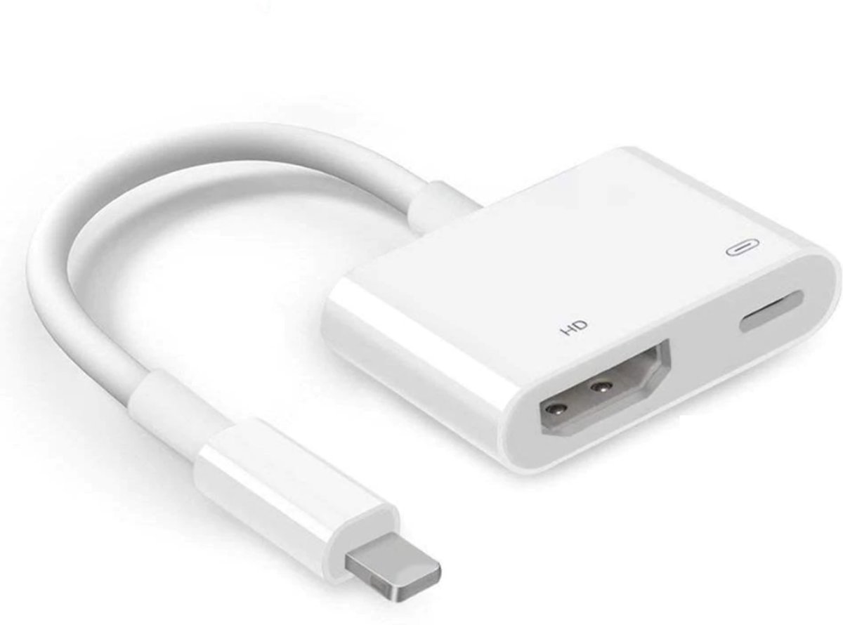 DrPhone AV-Pro - Lightning Digital AV Adapter - HDMI naar lightning kabel - iPhone 11 / XS / Max / XR / iPhone 7 / 8 / iPad