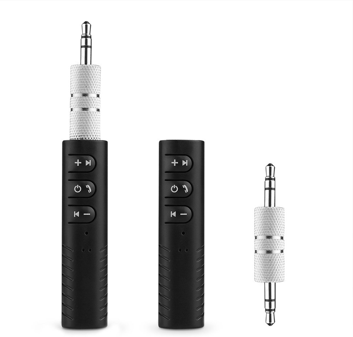 DrPhone BC1 Universele Wireless Auto Bluetooth 3.5mm jack Aux Audio Ontvanger Adapter Handsfree Kit  / Muziek Ontvanger voor Speaker /Hoofdtelefoon & Auto Stereo - Zwart