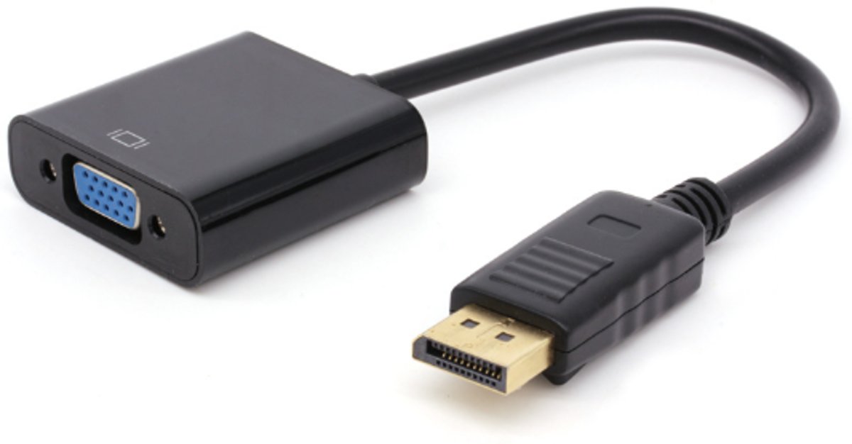 DrPhone DisplayPort naar VGA – 1080p Full HD - 50/60 HZ - Zwart