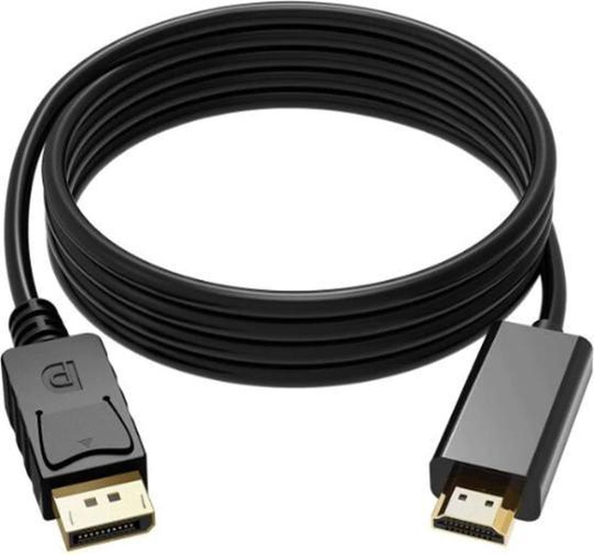 DrPhone High-Speed® - HDMI naar Displaypoort Kabel - HDMI Displayport DP - 1080P Full HD Computerkabel - 2 Meter -  Zwart