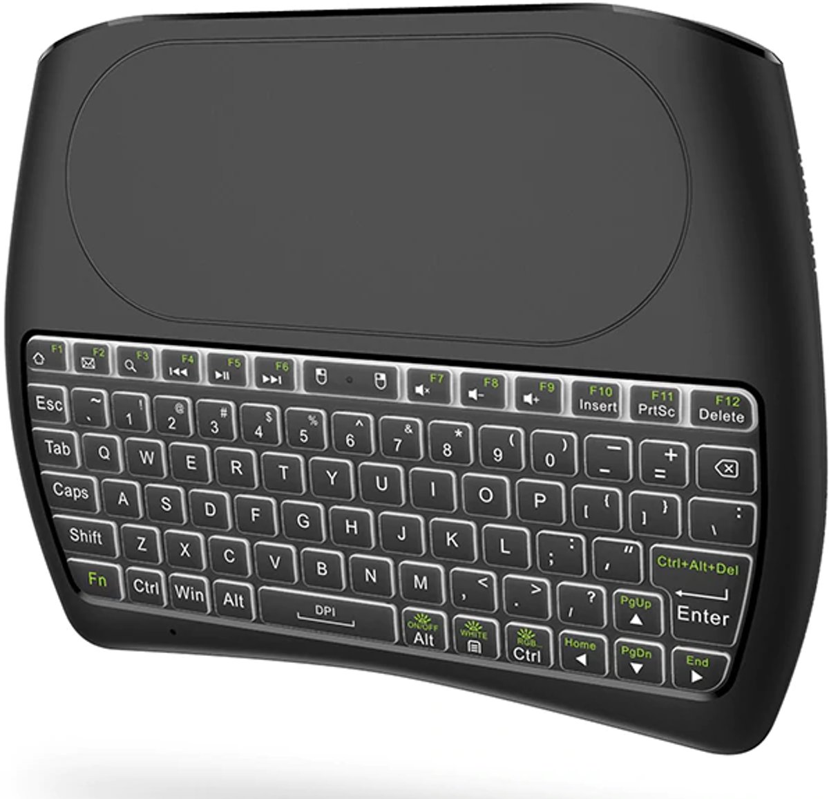 DrPhone KB1 - Draadloze toetsen bord - Touchpad - Rgb - Led - Keyboard - Mini wireless