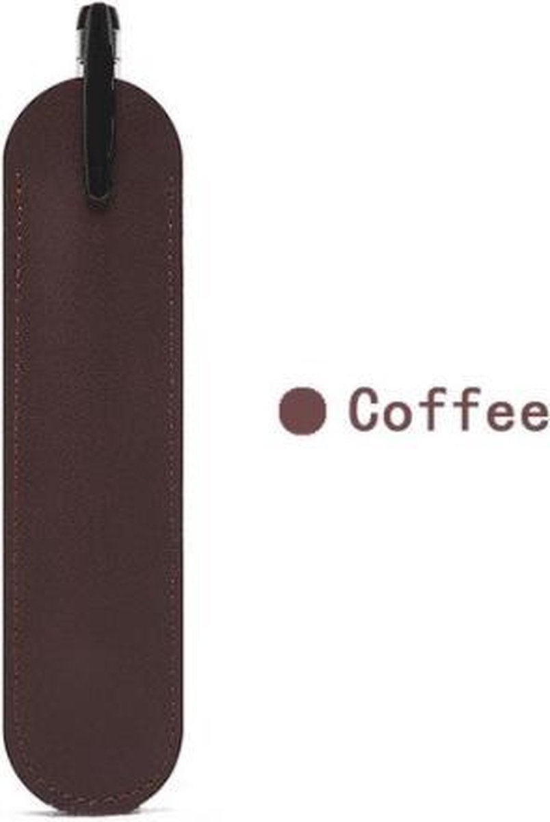 DrPhone LDP – Lederen Pen Houder -  Vintage Pen houder -  Pen protector  - Kantoor - Koffie Bruin