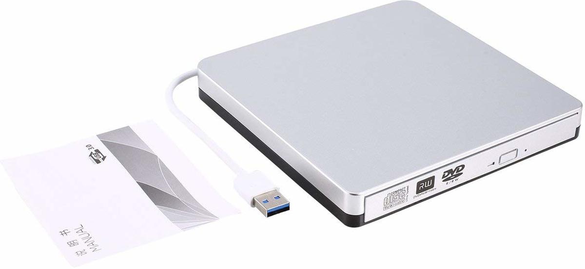 DrPhone – Ultra dunne DVD Writer – USB 3.0 – Zilver