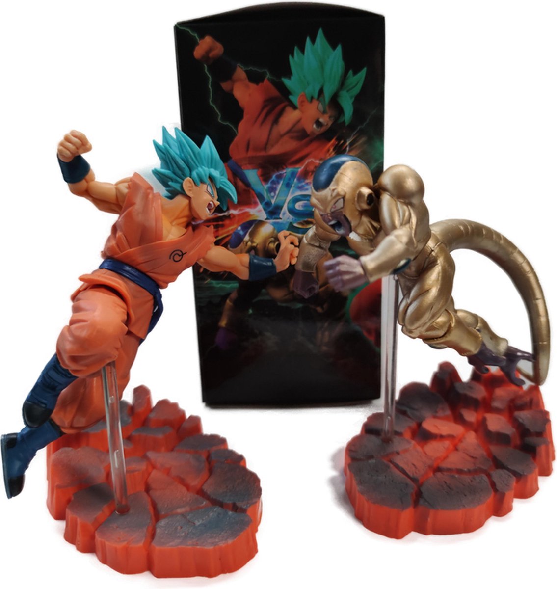 Dragonball - Actie Figuren - Speelgoed - Goku Super Saiyan Blue - Golden Frieza - Combi Set