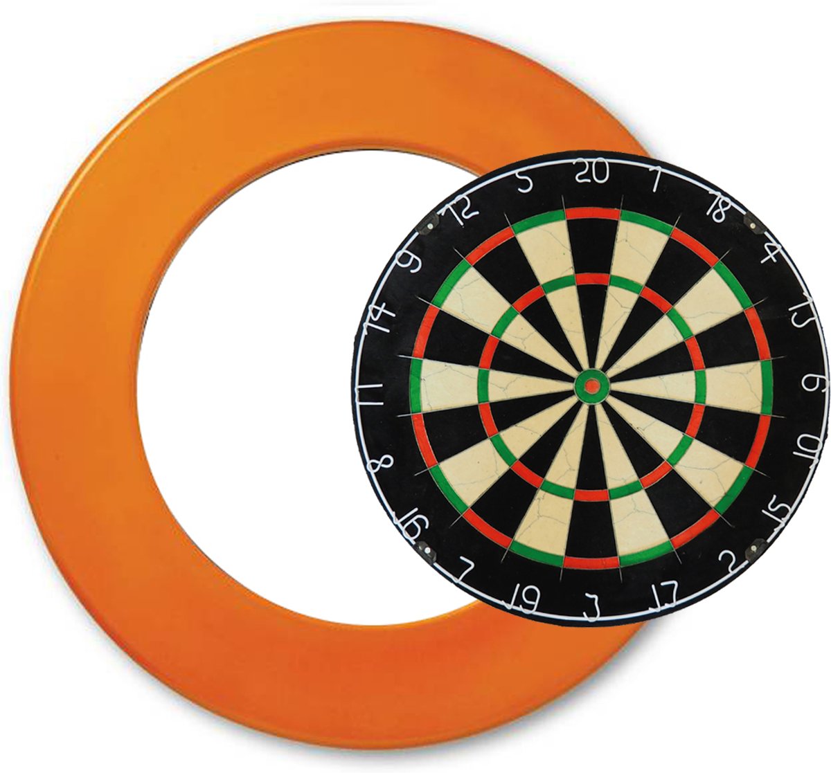 Combideal – Dragon plain Bristle - dartbord - plus - dartbord surround ring - Dutch Orange - Dragon darts - Oranje